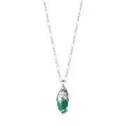 Georg Jensen. Sterling Silver Pendant with Green Agate - Heritage 2024 - Limited
