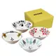 日本山加 yamaka - moomin 嚕嚕米彩繪陶瓷碗禮盒4入組-MM1400-185