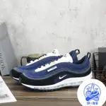 NIKE AIR MAX 97 AMRC 黑藍 閃電藍 慢跑俱樂部 麂皮 復古 別針 DH1085-001