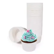 White Cupcake Liners Standard Size Muffin Cupcake Wrappers for Baking 100 PCS...