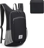 Mountaineering folding backpack, 12L Small Travel Backpack, Lightweight Foldable, Daypack Packable Camping Backpack, for Women Men