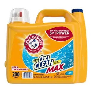 Costco 好市多 ARM & HAMMER 鐵鎚牌洗衣精 添加小蘇打粉 5.91公升 200蓋次 鐵鎚牌 洗衣精