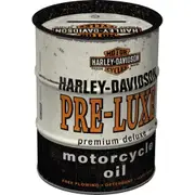 Nostalgic-Art 11.5cm/600ml Money Box Oil Harley-Davidson Pre-Luxe Coin Storage