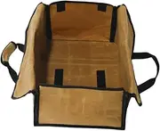 MUCKLILY Capacity Firewood Tote Bag with Handle and Buckle Canvas Firewood Carrier for Outdoor Use Keeps Chips Contained for