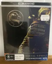 MORTAL KOMBAT 2021 4K + Blu-Ray Steelbook RARE NEW and SEALED - JB-HI Exclusive!