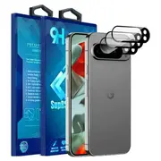 [ 3 Pack ] For Google pixel 9 5G Camera Lens Protector Anti Scratch Tempered Glass Film Guard (Black)