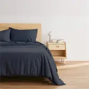 Ecosa Bamboo Bedding - Fitted sheet / Super King / Charcoal