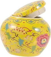 Hoement Tea Storage Jar Ceramic Sugar Jar Airtight Storage Jar for Kitchen for Tea Biscuits Sealed Lid
