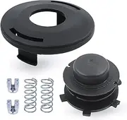 Adefol String Trimmer Parts Head Spool and Cover Cap 6pcs Kit for STIHL FS44 FS80 FS83 FS85 FS90 FS100 FS110 FS120 FS130 FS200 with Spring, Line Feed Eyelet Accessories