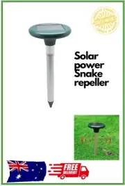 SONICGUARD Solar Power Snake Repeller Pulse Vibration Repel Rechargeable LED NEW