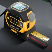 3 in 1 Laser Rangefinder 5m Tape Measure Ruler Infrared 60m Range Finder Tools