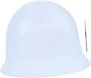LIFKOME Silicone Hair Dye Cap Women Cap Highlights Silicone Dyed Hat Highlight Hair Cap Highlights Cap Silicone Highlight Cap Highlights Hair Cap for Highlighting Hair Steel Sky-blue