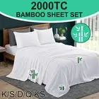 NEW Cooling 2000TC Bamboo Bed Sheet Sets All Size SIngle/Double/Queen/King AU