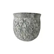 Darlin Concrete 33cm Jodie Plant/Flower Pot Container Home Decor Display GRY/WHT