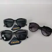 Trend & Riviera Women's Sunglasses 100% UVA UVB Lens Protection (3 pair) NWT