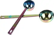 OFFSCH 2pcs Stainless Steel Long Handle Coffee Spoon Ergonomic Mixing Stirrer for Coffee Tea and More Home Kitchen Accessories Measuring Scoop