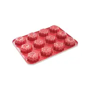 Nordic Ware Non Stick Aluminium Red 12 Mini Bundt and Muffin Pan