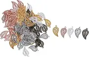 [COHEALI] 75pcs Leaf Charms Metal Pendants for Diy Jewelry Leaf Design Charms Set