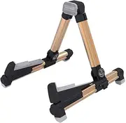 zolyet Guitar Stand A-Frame Folding Adjustable Holder Bracket Support Aluminum Alloy Universal for Acoustic Electric Classical Folk Guitar Ukulele Bass Violin String Instrument Gold Single pe