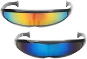 [Perfeclan] Pair of Trendy Futuristic Sunglasses with Sleek Design