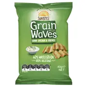 Grainwaves Sour Cream and Chives 40g x 18