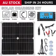 200W Solar Panel Kit 12V Mono Fixed Home Caravan Camping Power Battery Charging