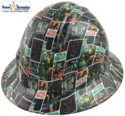 Star Wars Comic Strip Hydro Dipped Full Brim Hard Hat with Ratchet Suspension