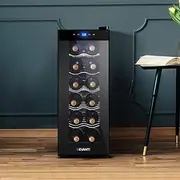 Wine Cooler Fridge 12 Bottles Beverage Refrigerator Mini Fridge for Home Bar