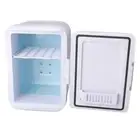 JY (White)4L Mini Fridge Cooling Warming Low Noise Single Door Portable Small