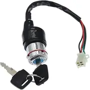 Universal 4 Wire Pin Fit for ATV Motorcycle Ignition Switch Keys On-Off Go Kart ATVs Quad Bike Scooter Moped Ignition Lock