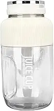 Portable Blender Cup, 1.2L Electric USB Juicer Blender with Dual Bottle Cap, Ideal for Shakes and, Light Purple