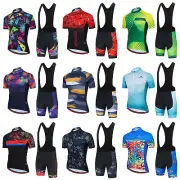 2024 Miloto Men's Bike Jersey Set Short Sleeve Cycling Jersey and Bib Shorts Kit