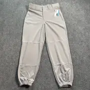 NEW Champro Sports Pants Mens Size Medium Grey Flat Front Baseball Classic Cut