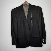 NWT Oscar De La Renta Ultralux Cashmere Blend 2 button 44 R Blazer Coat
