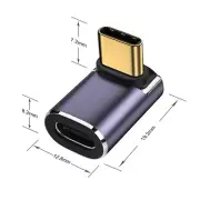 90d Right Angle USB C Male to USB C Female Charging Adapter for Steam Deck
