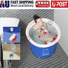 Portable Ice Bath Folding Bathtub Inflatable Cold Therapy Hot Tub Spa Massage AU