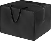 uxcell Outdoor Patio Cushion Storage Bags, 32" x 32" x 24" (l x W x H) Furniture Cushion Storage, Garden Furniture Cushion Carrying Bags for Storage Items [Black]