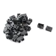 30 Pieces 2x3 6Pins 2.54mm Pitch Straight Type Pin Connectors IDC 6P Box Headers