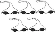 SHERCHPRY 5pcs Silicone Eye Shades for Beauty Treatments UV Protection Tanning Bed Eye Masks for Safe Use Protectors for Salon and Beach