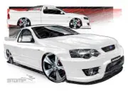 FPV UTES BF BF PURSUIT WINTER WHITE NO STRIPES A2 FRAMED PRINT (FV529)