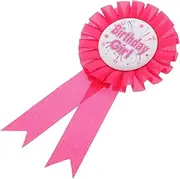 YARNOW Rosette Button Pins Birthday Party Badge Tinplate Event Decorations Happy Birthday Badges