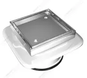 Bounty Brassware Bermuda Megaflex square tile insert floor waste