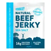 Kooee! Natural Beef Jerky with Sea Salt organic beef gluten free 14g protein