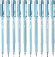 HAUSER XO Jumbo Gel Pen Box Pack | Water Proof Ink For Smooth Flow System | Comfortable Grip With Smudge Free Writing | Smooth, Sturdy & Refillable Pen | Blue Ink, Pack of 10 Pens