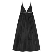 [GANNI] Duchesse Nylon Strap Dress