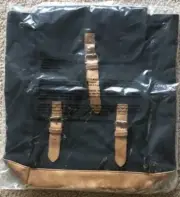 DSW Black Military Style Canvas backpack new in bag