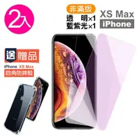 在飛比找momo購物網優惠-iPhone XS Max 非滿版9H鋼化膜手機保護貼 透明