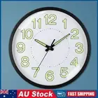 12inch Luminous Wall Clock Round Wall Clock Non-Ticking for Bedroom Living Room