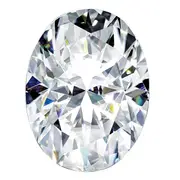 Gemstone Moissanite Pure Light D-E-F Color 12X10mm Oval