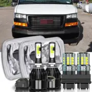 5x7" 7x6 LED Headlight HiLo DRL For Chevy Express 1500 2500 3500 4500 Cargo Van (for: Peugeot)